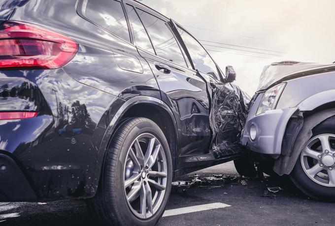 Two cars involved in a collision — personal injury accident in Arizona